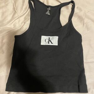 Calvin Klein Black Sleepwear Top